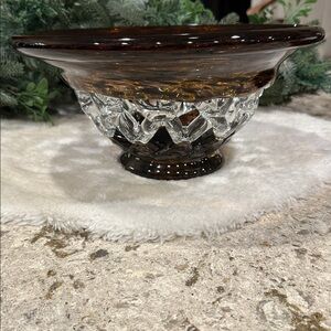 Bombay Art  glass handblown bowl